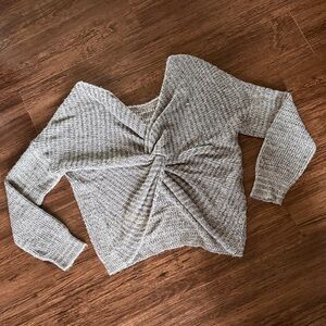 Absolutely Creative Worldwide Gray V-Neck Sweater
